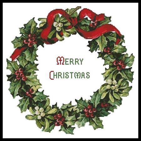 Christmas Wreath - Artecy Cross Stitch