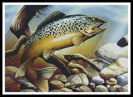 Brown Trout - Artecy Cross Stitch