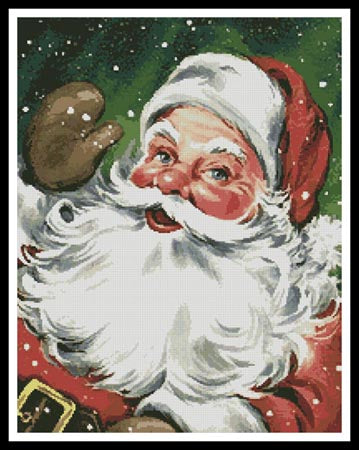 Santa Waving - Artecy Cross Stitch