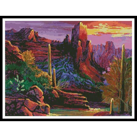 Desert Canyon - Artecy Cross Stitch