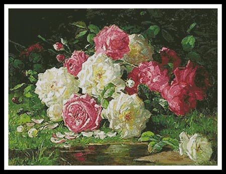 Still Life With Roses 3 - Artecy Cross Stitch
