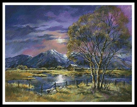 Moonlight Over The Valley - Artecy Cross Stitch