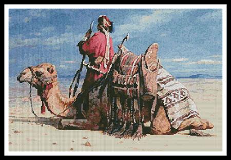 A Nomad And His Camel - Artecy Cross Stitch