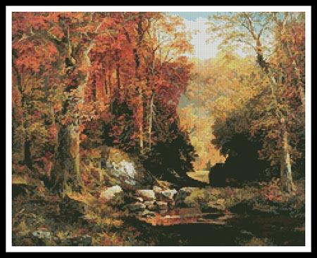 Cresheim Glen, Wissahickon Autumn - Artecy Cross Stitch