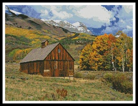 Mountains And Barn - Artecy Cross Stitch