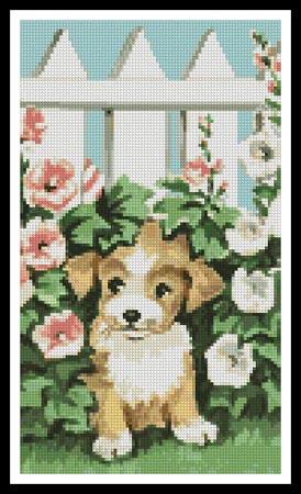 Garden Puppy - Artecy Cross Stitch