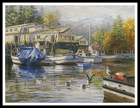 Gulls At The Marina - Artecy Cross Stitch