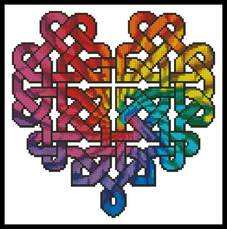 Celtic Fractal Heart - Artecy Cross Stitch