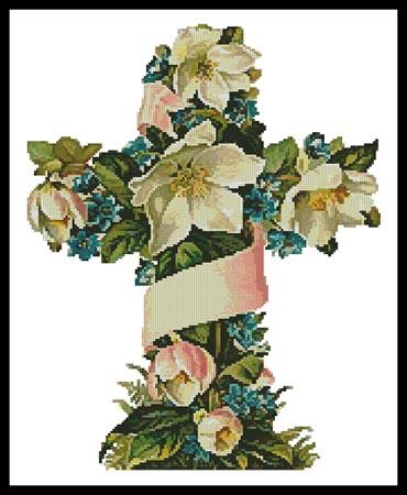 Cross Of Flowers 1 - Artecy Cross Stitch