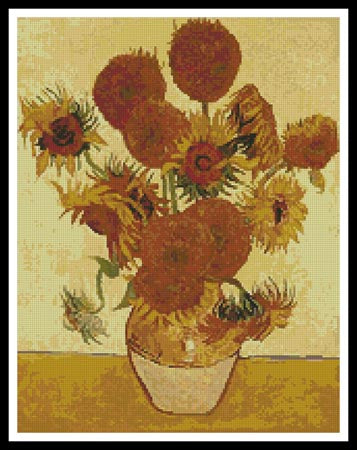 Fourteen Sunflowers - Artecy Cross Stitch