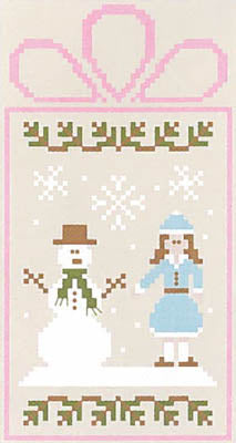 Winter Wonderland 4 - Frosty Couple - Skating Couple - Country Cottage Needleworks