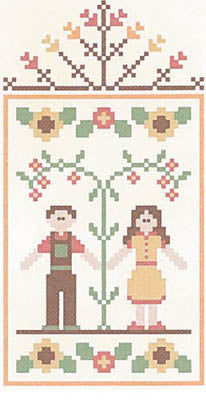Autumn Couple - Fall Festival 4 - Country Cottage Needleworks