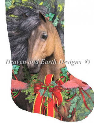 Merry Morgan Stocking - Heaven and Earth Designs