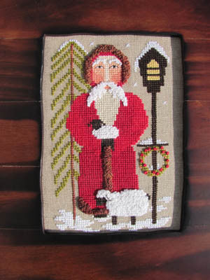 Santa Tending the Sheep - By The Bay Needleart
