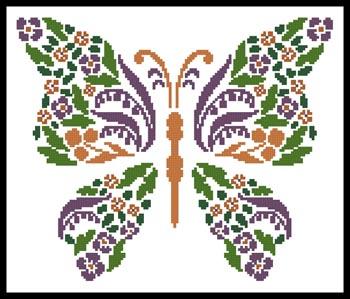 Floral Butterfly - Artecy Cross Stitch