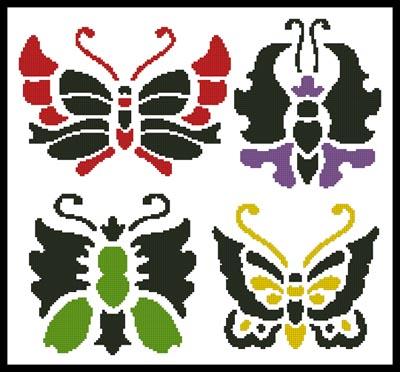 Asian Butterfly Set - Artecy Cross Stitch