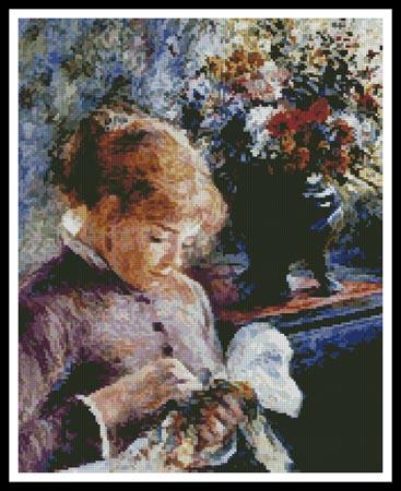 Lady Sewing - Artecy Cross Stitch