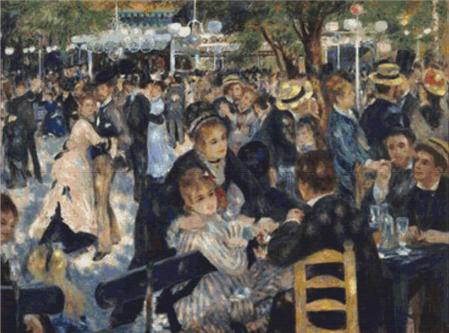 Dance At Moulin de la Galette - X Squared Cross Stitch