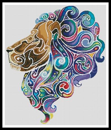 Stylized Lion - Artecy Cross Stitch