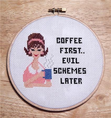 Sassy Lady: Coffee - PinoyStitch