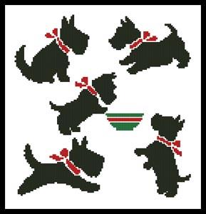 Scotty Dogs - Artecy Cross Stitch