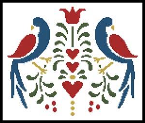 Folk Art Birds - Artecy Cross Stitch