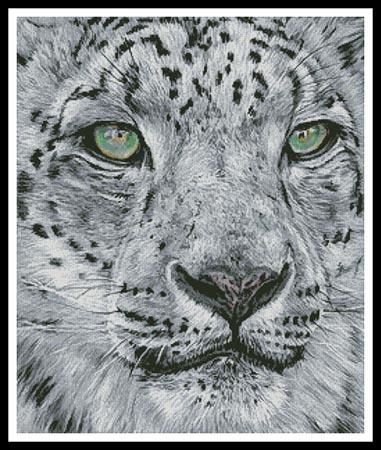 Snow Leopard Portrait - Artecy Cross Stitch