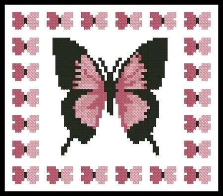 Mini Butterfly Sampler 4 - Artecy Cross Stitch