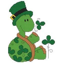 Calendar Turtle March - Cross Stitch Wonders
