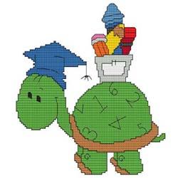 Calendar Turtle June - Cross Stitch Wonders