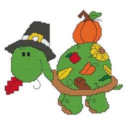 Calendar Turtle Thanksgiving - Cross Stitch Wonders