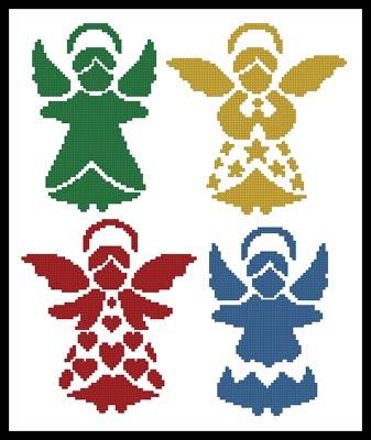 Angel Silhouettes - Artecy Cross Stitch