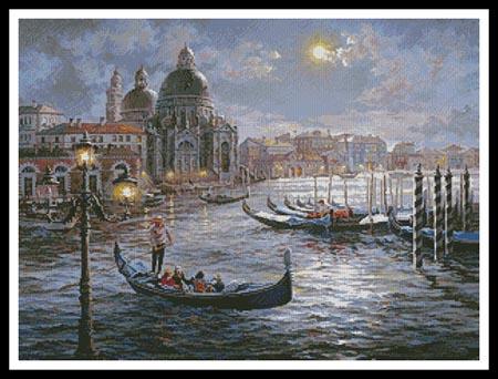 Grand Canal Venice Painting - Artecy Cross Stitch