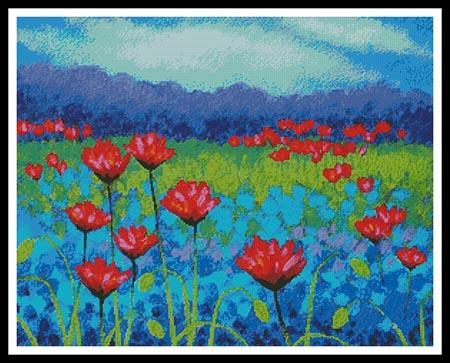 Poppy Study - Artecy Cross Stitch