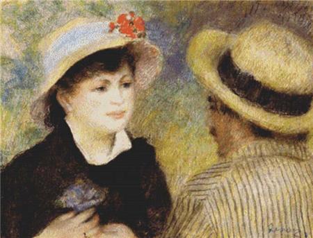 Boating Couple (Aline Charigot And Renoir) - X Squared Cross Stitch