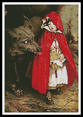 Red Riding Hood And Wolf - Artecy Cross Stitch