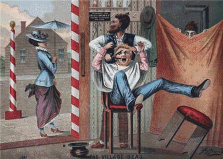 Barber Shop Humour - X Squared Cross Stitch