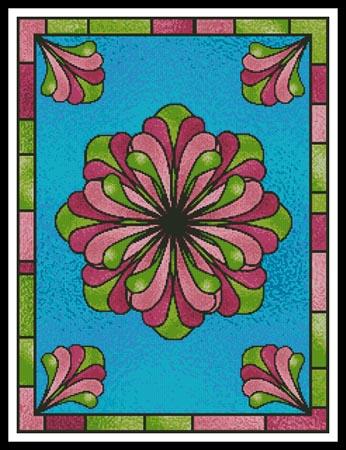 Stained Glass Floral 2 - Artecy Cross Stitch