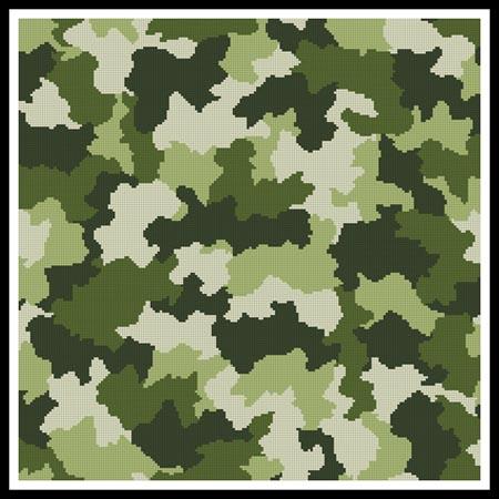 Camouflage Cushion - Artecy Cross Stitch