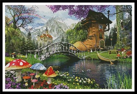 The Old Shoe House - Artecy Cross Stitch