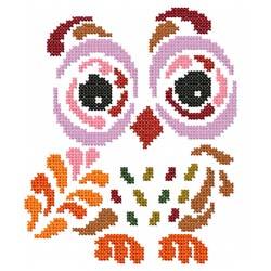 Art Deco Owl 6 - Cross Stitch Wonders