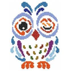 Art Deco Owl 7 - Cross Stitch Wonders