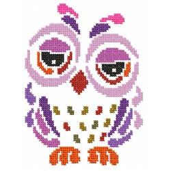 Art Deco Owl 8 - Cross Stitch Wonders