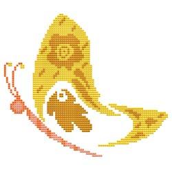 Summer Butterfly Yellow - Cross Stitch Wonders