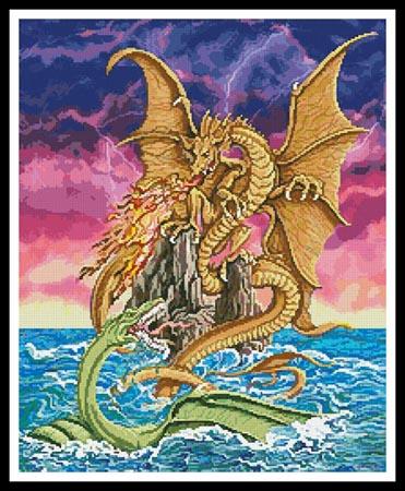Dragon Battle - Artecy Cross Stitch