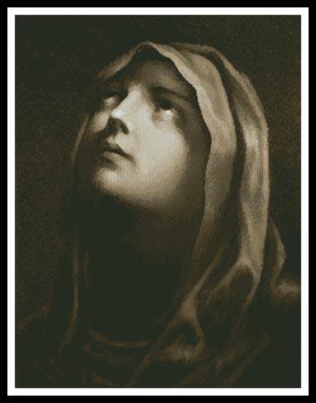 Madonna Looking Up - Artecy Cross Stitch