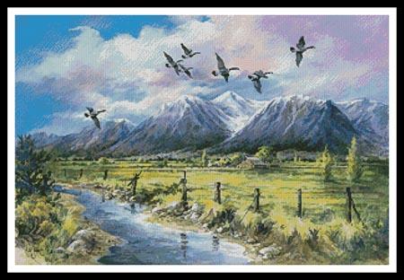Wings Over The Valley - Artecy Cross Stitch