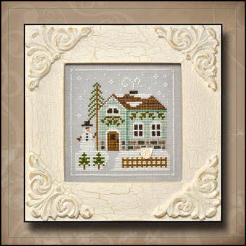 Frosty Forest 3, Snowman's Cottage - Country Cottage Needleworks
