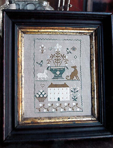 Old White Farmhouse Sampler - Stacy Nash Primitives