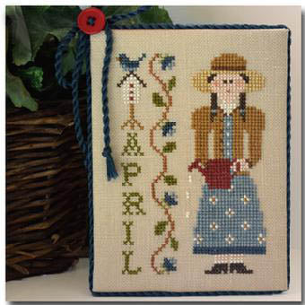 Calendar Girl - April - Little House Needleworks